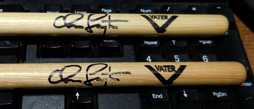 STEVIE RAY VAUGHAN - VINTAGE - BANDMATES - DRUM STICKS - CHRIS LAYTON 2.jpg